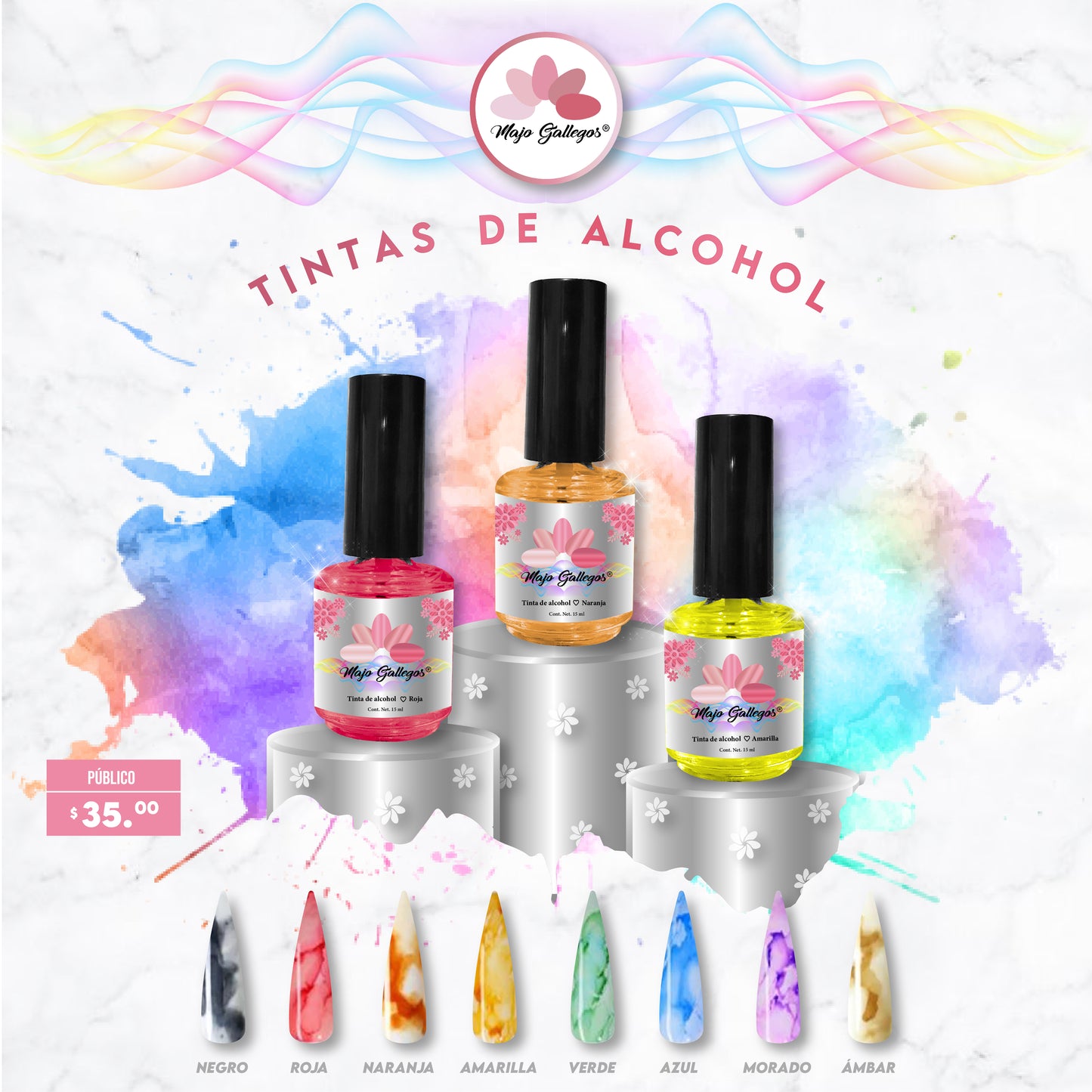 TINTAS DE ALCOHOL