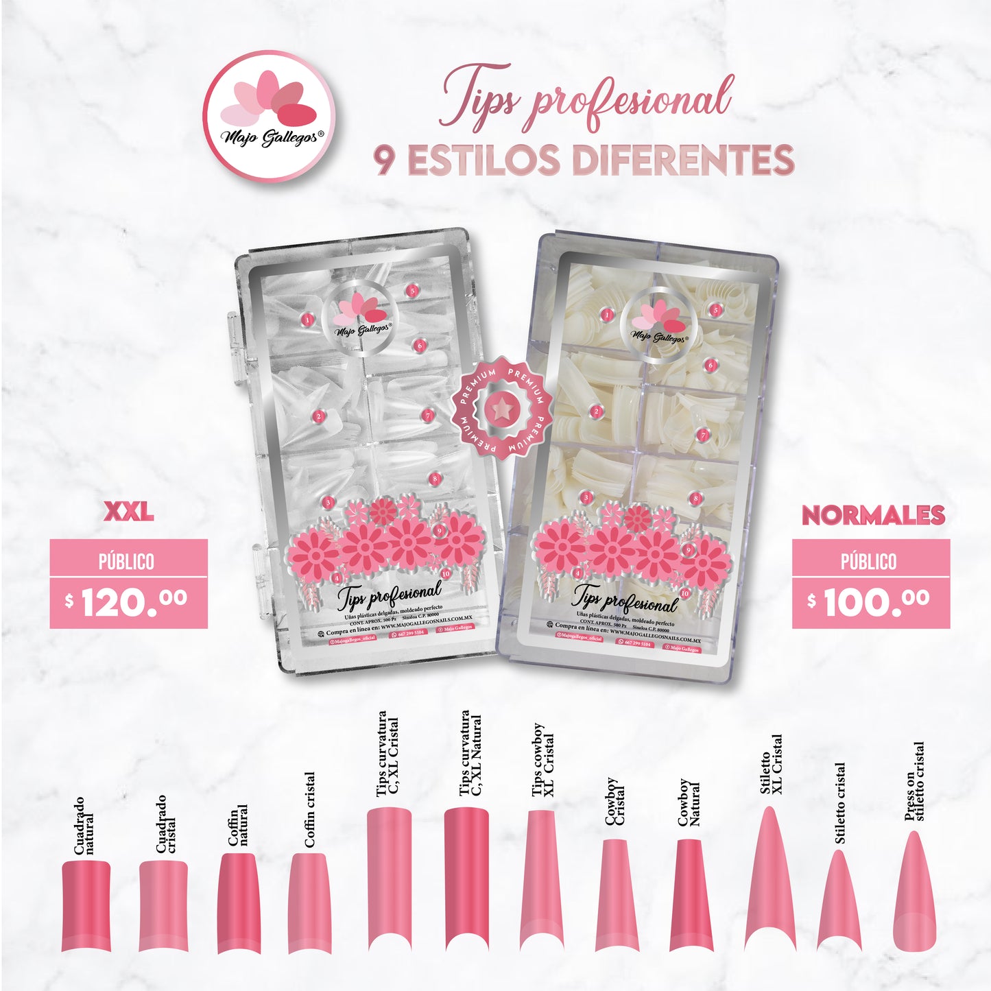 CAJA DE TIPS PROFESIONAL MAJO GALLEGOS